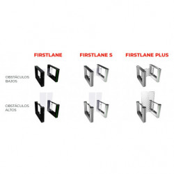 Pasillo de seguridad FirstLane de Automatic Systems - acero pintado en negro